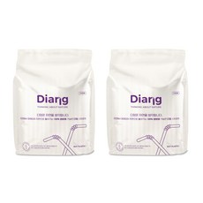 디앙 생분해 PLA 일자스트로우 개별포장 11mm x 25cm, 100개입, 2개