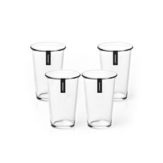 Glasslock 耐熱強化玻璃杯, 透明, 380ml, 4入
