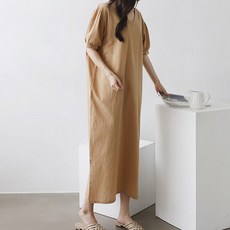 BONBONSTORY V領泡泡袖孕婦裝