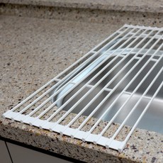 mono flat 廚房水槽晾碗架, 白色的