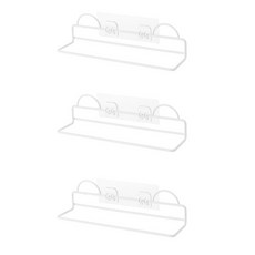 壁掛式浴室拖鞋乾燥室內拖鞋整理架 1層, 白色, 3個