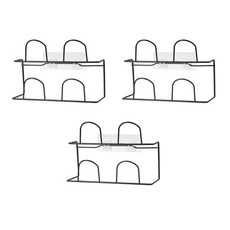 壁掛式浴室鞋烘乾室內鞋整理器 2 步, 黑色的, 3個