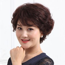 VV GABAL 女款燙髮短髮款假髮, 淺棕色, 1組