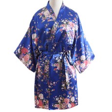 女款浴袍 復古花朵圖, 9型, 1個