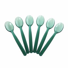 Wow Party Korea 水晶免洗湯匙 綠色, 6個, 5個