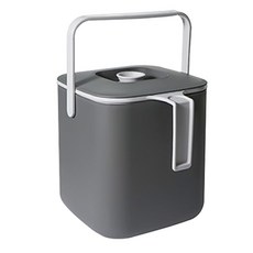 VISVIVA 時尚方形廚餘桶 3L, 灰色的