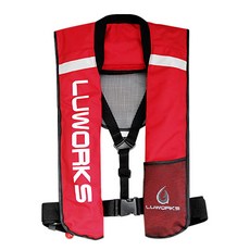 LUWORKS 自充氣浮力支撐服 LWV-03, 紅色的