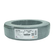 KISEONG CABLE 軟皮線VCTFK長圓線0.75SQX2C 100m, 1個