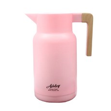 木柄保溫壺, 粉色, 1L