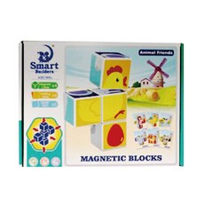 三維動物磁鐵拼圖套組, 1套, 4piece