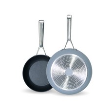 tvs IH感應單柄不沾平底鍋 2入, 混色, 平底鍋20cm+平底鍋28cm