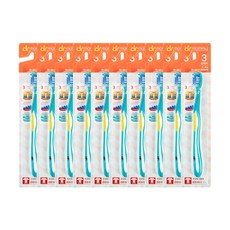 男童牙刷 第3階段, 混色, 10支, 1支