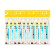 男童牙刷 第1階段, 混色, 10入, 1個裝