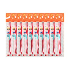 女童牙刷 第3階段, 混色, 10支, 1支
