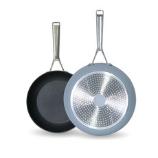 TVS 루나 인덕션 프라이팬 세트 2개, 혼합색상, 프라이팬 24cm + 30cm