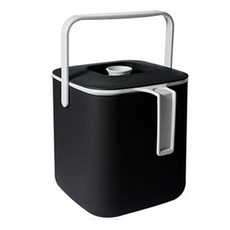VISVIVA 手提廚餘桶 3L, 黑色的