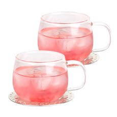 Roebenhoff 耐熱玻璃茶杯套組, 銀, 2套