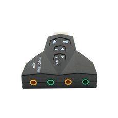 컴스 가상 7.1 사운드카드 USB 외장형, IT094, 단일