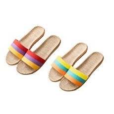 Block Mart 防噪音室內拖鞋 女款 2雙, 隨機出貨, 2個