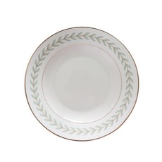 COZY TABLE 金邊葉子義大利麵碗 L, 綠色, 1個