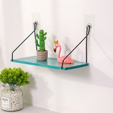 더플로우 원목 벽 선반, 스카이블루