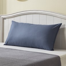 KIT HOME 60支棉枕套+枕芯, 海軍藍