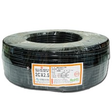 SAMWON ELECTIC CABLE 2.5mm x 2C 通用乙烯基護套線 VCTF 電線電纜 100m, 1個