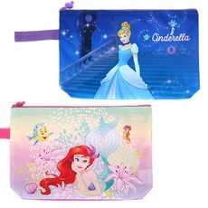 Disney 迪士尼 灰姑娘印花便當袋 N0070+小美人魚印花便當袋 PN101, 1組