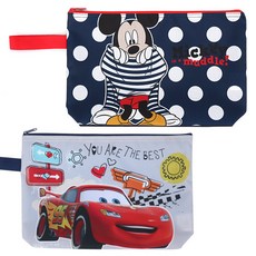 米奇 N0068 + 汽車總動員 PN099 餐盤便當袋 2件組, 1套, 混和色