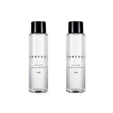 미샤 퍼펙트 립앤아이 메이크업 리무버 마일드, 155ml, 2개