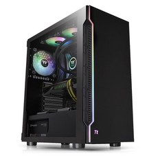 써멀테이크 강화유리 PC 케이스 미들타워 H200 TG RGB BLACK, 1개