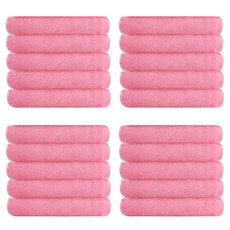 송월타월 업소용 세면타올 32 55g 면사, 분홍, 20개