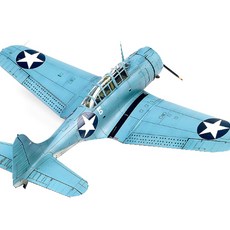 ACADEMY PLASTIC MODEL 1/48 USN SBD-2 海軍戰鬥機塑膠模型, 1個