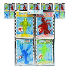 海洋生物捏捏玩具 4種*5包, 混色