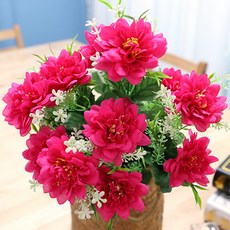 JOART 人造花 Sol Daisy 掃墓花束, 櫻桃粉紅色