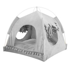 I Love Pet 四季可折疊球球帳篷, 巢穴柔灰