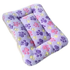 반려동물 양면 풋 쿠션, 퍼플, 1개