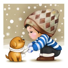 KMELLIE 3D 男孩寶寶鑽石畫 40 x 40 cm, 混合顏色, 1個