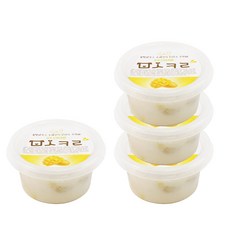 올펫하우스 락토프리 강아지 푸딩 멍스크림, 망고 + 우유 혼합맛, 4개, 80g