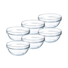 Luminarc 樂美雅 可堆疊式醬料碗, 透明, 6個