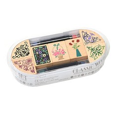 ZAPA 花邊印章組, 花, 混色