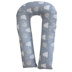 ECONY HOUSE 小熊印花U型身體枕, 灰色