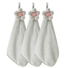 Market Pio 廚房花朵擦手巾, 薄荷綠, 3個