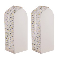 Market Pio 現代衣架衣服套三角形黃色 90 x 30cm, 1件, 2個