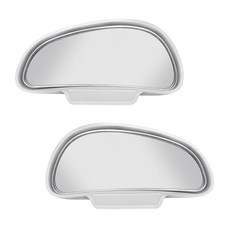 ACEPEED 側邊輔助後視鏡 白色 駕駛座 + 副駕駛座, 1套