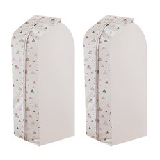 Market Pio 現代衣架衣服套三角形粉紅色 90 x 30cm, 1件, 2個