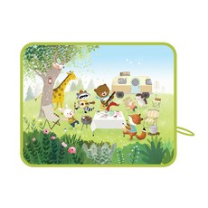 hajour 印花汽車磁吸式車窗遮陽板, 在森林裡露營, 1個