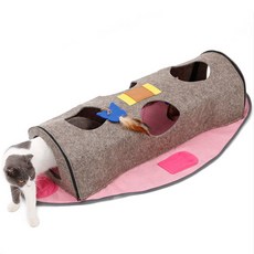 발라당 스트레스해소 고양이 놀이터 터널, 핑크, 1개