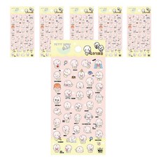 Petit 嬰兒表情貼紙 DA5545, 混合顏色, 6個