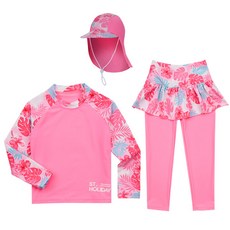 ST Holiday 女童防風衣+翻蓋帽 3 件套 C6414